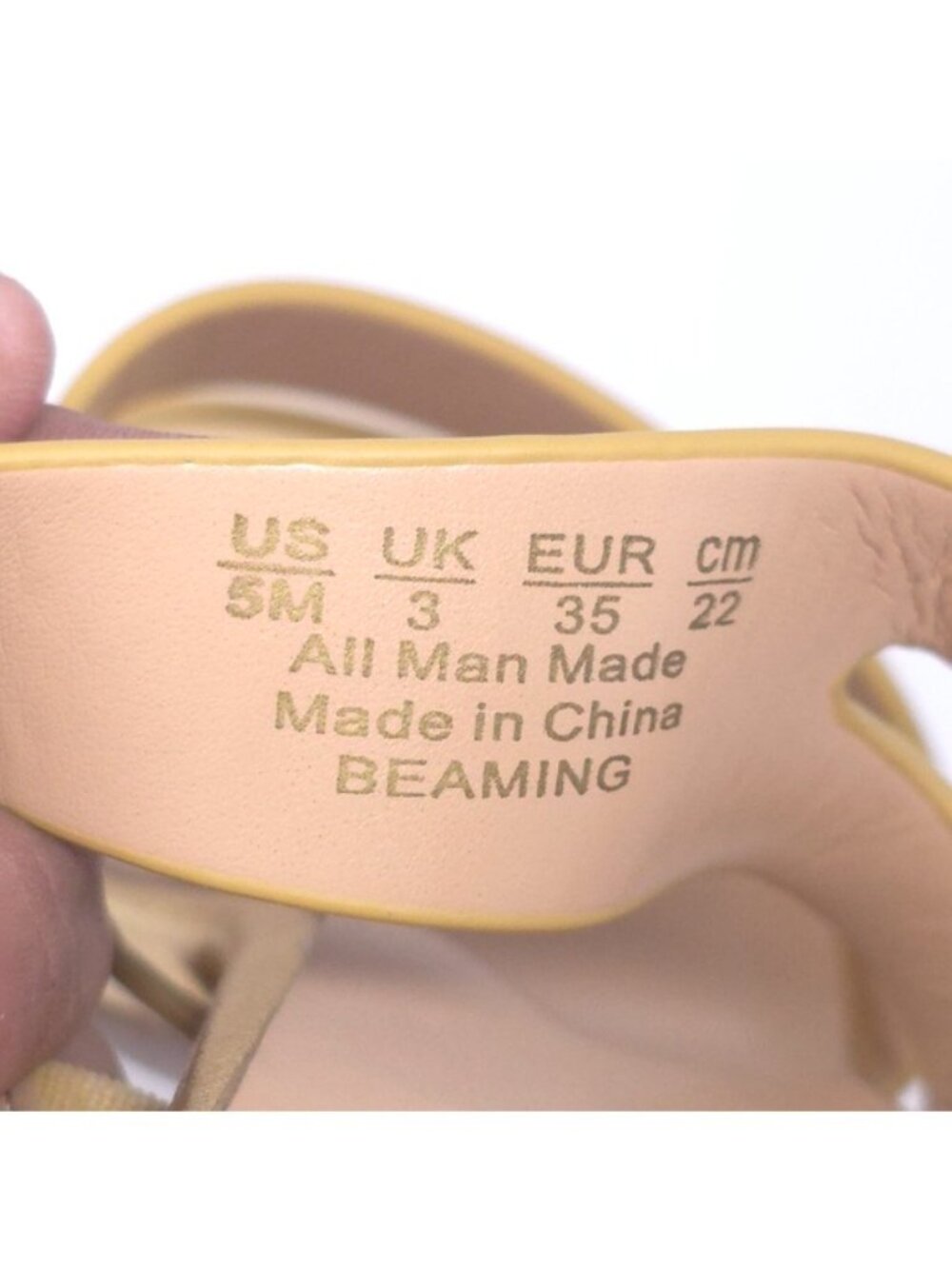 Naturalizer Beaming Sandal Straps Gold 5M - Picture 7 of 9